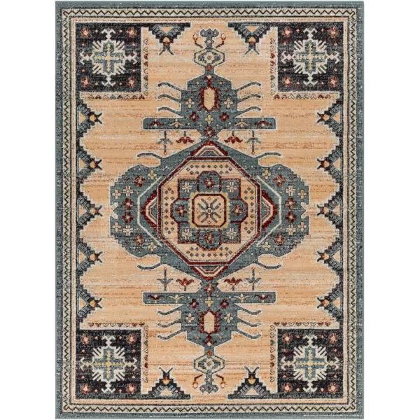 Redondo Beach Outdoor Boho Area Rug53 x 7SlateCoral53 x 7 SlateCoral