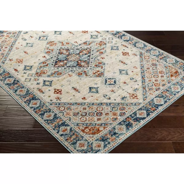 Redondo Beach Outdoor Boho Area Rug53 x 7SlateCoral67 x 9 Light Grey  Blue