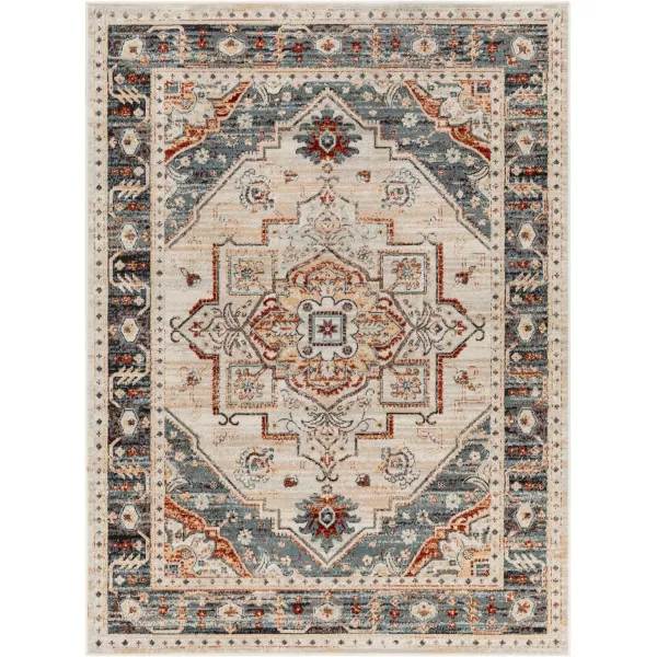 Redondo Beach Outdoor Boho Area Rug53 x 7SlateCoral67 x 9 PeachMedium Grey