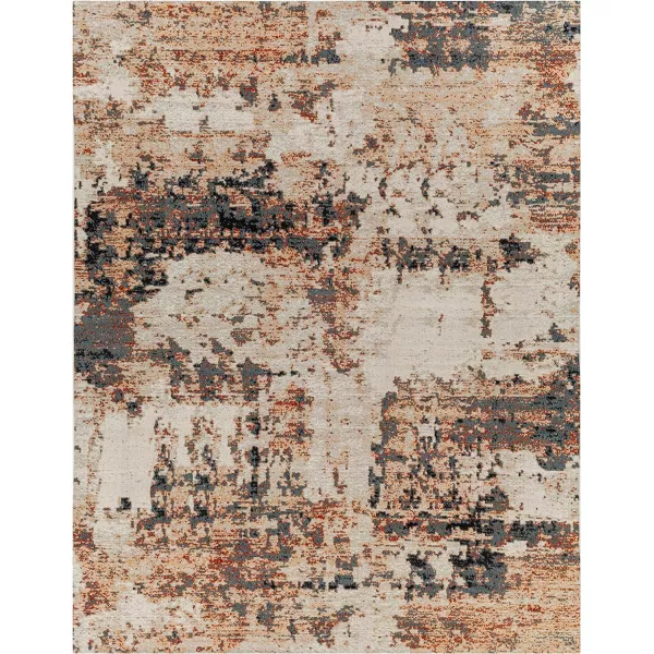 Redondo Beach Outdoor Boho Area Rug53 x 7SlateCoral9 x 12 Burnt OrangeSlate