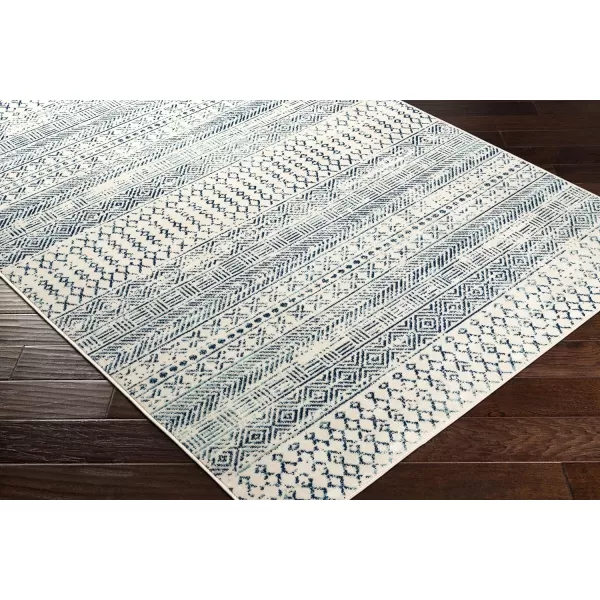 Redondo Beach Outdoor Boho Area Rug53 x 7SlateCoral9 x 12 Denim