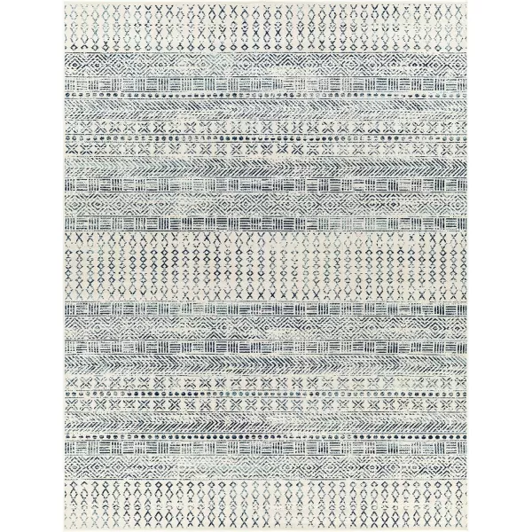 Redondo Beach Outdoor Boho Area Rug53 x 7SlateCoral9 x 12 Denim