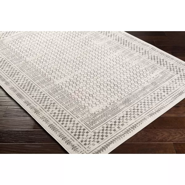 Redondo Beach Outdoor Boho Area Rug53 x 7SlateCoral9 x 12 Light Grey