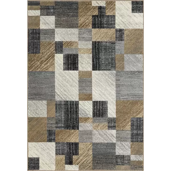 Remington Caramel Modern Area Rug 10 x 132 x 33 Brown