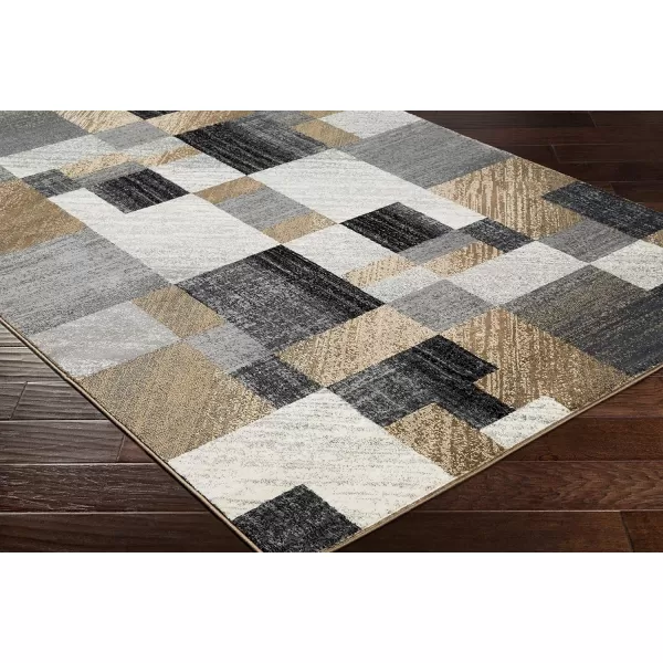 Remington Caramel Modern Area Rug 10 x 132 x 33 Brown