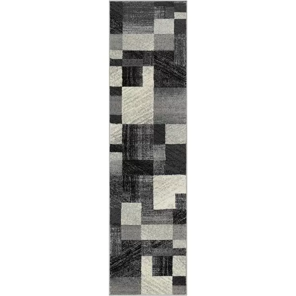 Remington Caramel Modern Area Rug 10 x 132 x 75 Black