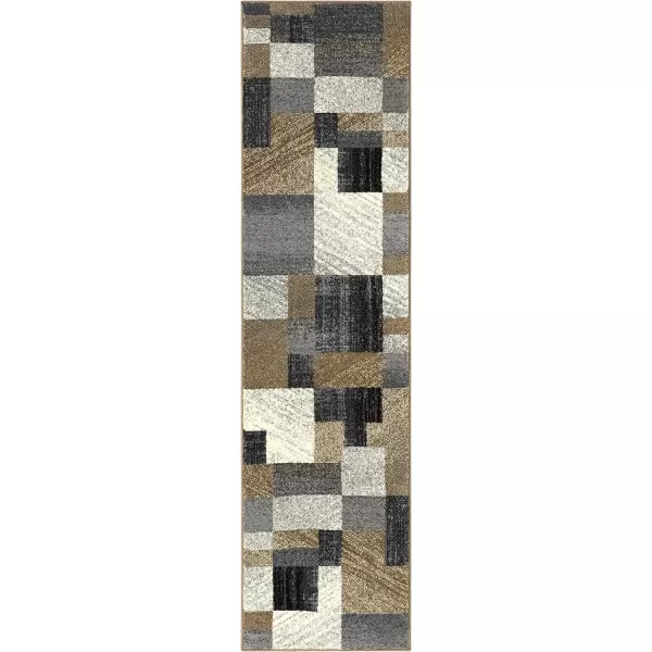 Remington Caramel Modern Area Rug 10 x 132 x 75 Brown