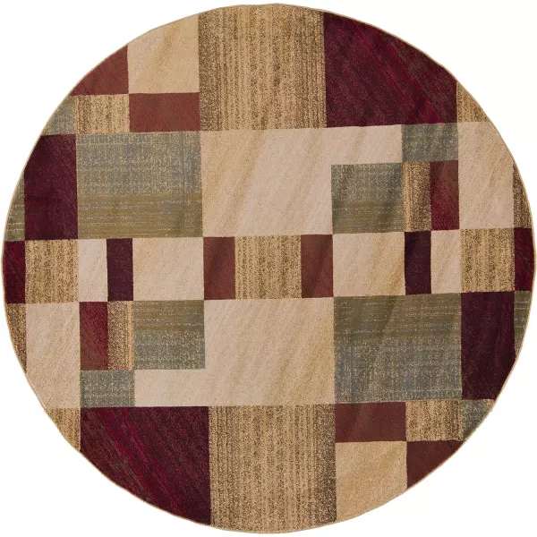 Remington Caramel Modern Area Rug 10 x 138 Round Light Pear