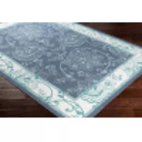 Rhoda Taupe and Brown Indoor  Outdoor Area Rug 89 Square25 x 45 DenimTeal