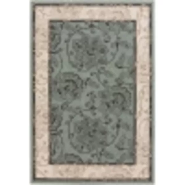 Rhoda Taupe and Brown Indoor  Outdoor Area Rug 89 Square37 x 57 Moss