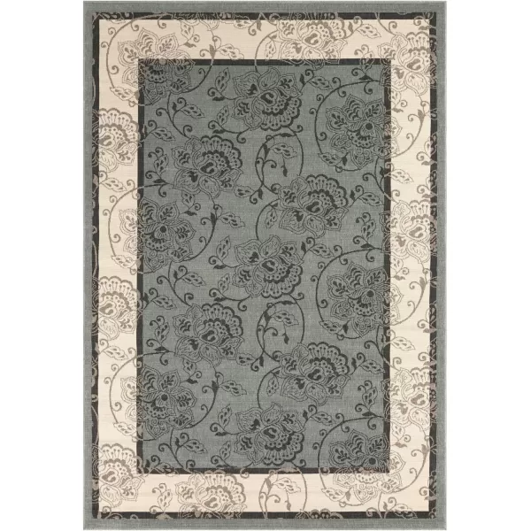 Rhoda Taupe and Brown Indoor  Outdoor Area Rug 89 Square810 x 1210 Moss