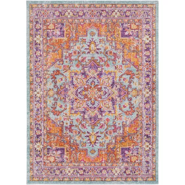 Rolland Purple and Orange Updated Traditional Area Rug 710 x 106211 x 710 Saffron