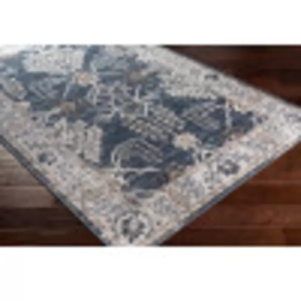 Saladin Traditional Classic Area Rug52 x 7 Dark Gray