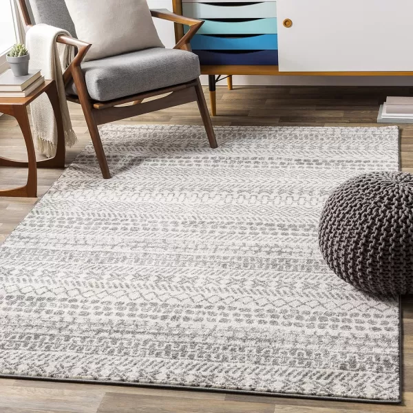 WorldWeavers Carina Area Rug 710 x 103 Grey53 x 73 White