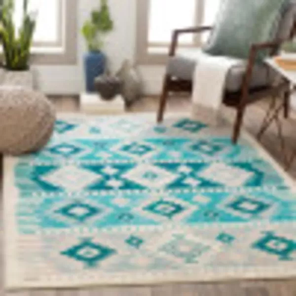 ARTISTIC WEAVERS Hepburn Area Rug 7 ft 10 in x 11 ft 2 in Camel1 ft 10 in x 2 ft 11 in Aqua