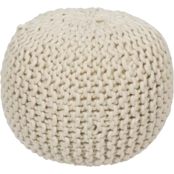 ARTISTIC WEAVERS Hernando Pouf 14H x 18W x 18D CreamARTISTIC WEAVERS Hernando Pouf 14H x 18W x 18D Cream