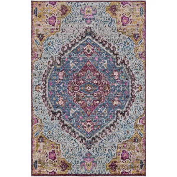 Anri MultiColored Updated Traditional Area Rug 710 x 1032 x 211 Blue Blue