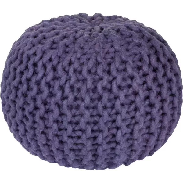 Artistic Weavers 100Percent Wool Pouf 14H x 20W x 20D VioletArtistic Weavers 100Percent Wool Pouf 14H x 20W x 20D Violet