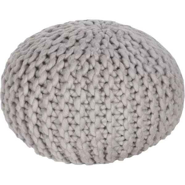 Artistic Weavers 100Percent Wool Pouf14H x 20W x 20D GreyArtistic Weavers 100Percent Wool Pouf14H x 20W x 20D Grey