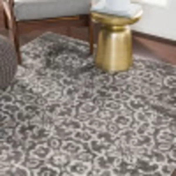 Artistic Weavers Afia Floral Vintage Area Rug 53 x 73 WhiteCharcoal27 x 73 CharcoalWhite