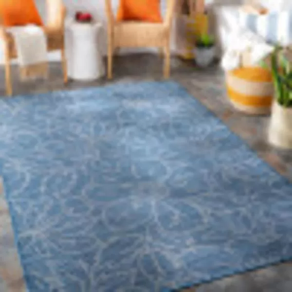 Artistic Weavers Agneta Outdoor Floral Area Rug 51 x 7 Blue26 x 4 Blue