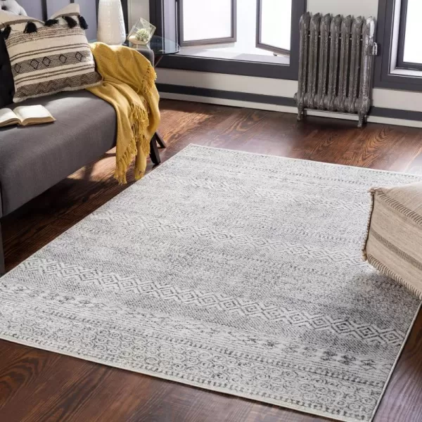 Artistic Weavers Ahren Bohemian Tribal Area Rug 53 x 7 GreyGrey 53 x 7