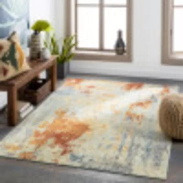 Artistic Weavers Amphitrite Outdoor Modern Abstract Area Rug 53 x 73 Burnt OrangeGr710 x 10 Burnt OrangeGray