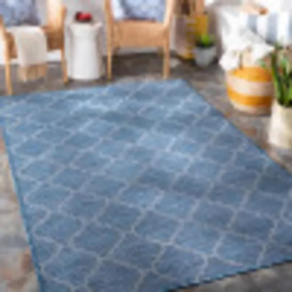 Artistic Weavers Ariane Outdoor Traditional Area Rug 51 x 7 Blue51 x 7 Blue