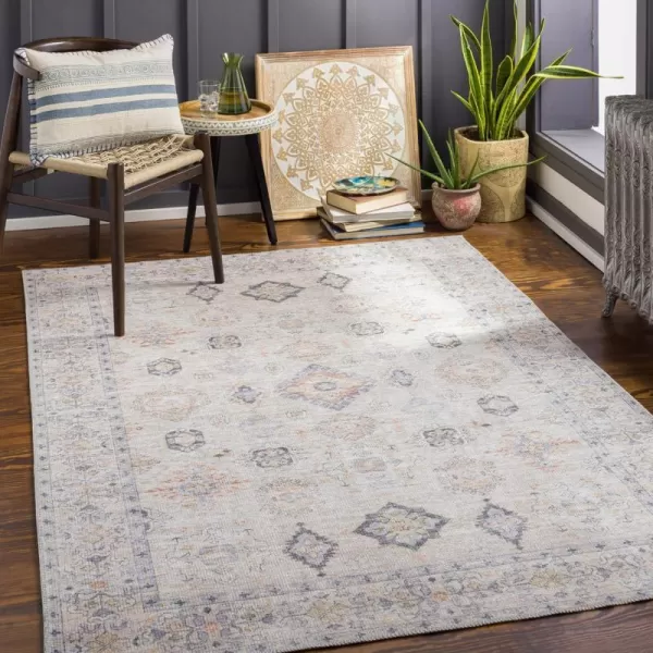 Artistic Weavers Arias Printed Vintage Machine Washable Area Rug53 x 7BeigeArtistic Weavers Arias Printed Vintage Machine Washable Area Rug53 x 7Beige