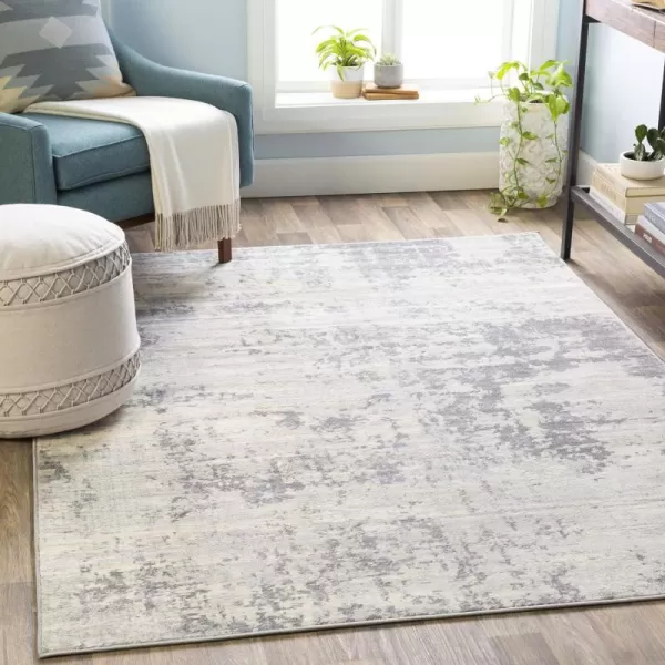 Artistic Weavers Arti Modern Abstract Area Rug67 SquareDark BlueAquaSilver Gray 2 ft x 3 ft