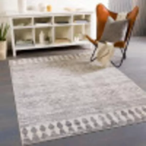 Artistic Weavers Aveline Moroccan Bohemian Area Rug1110 x 15Light Gray53 x 71 Charcoal