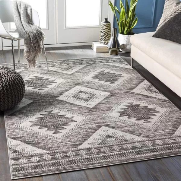 Artistic Weavers Bertie Rustic Southwestern Area Rug 53 x 77 CharcoalArtistic Weavers Bertie Rustic Southwestern Area Rug 53 x 77 Charcoal