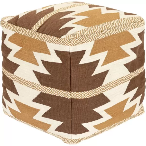 Artistic Weavers Brady Rustic Pouf H W x 18 D BrownArtistic Weavers Brady Rustic Pouf H W x 18 D Brown