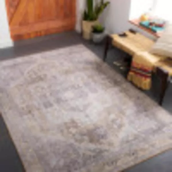 Artistic Weavers Bree Vintage Medallion Area Rug 5 x 76 Beige26 x 76 GoldCharcoal