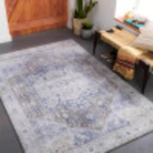 Artistic Weavers Bree Vintage Medallion Area Rug 5 x 76 Beige26 x 76 NavyCharcoal