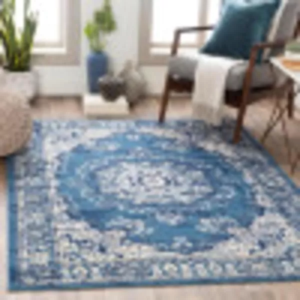 Artistic Weavers Brendan Traditional Medallion Area Rug 710 x 102 Navy710 x 102 Navy