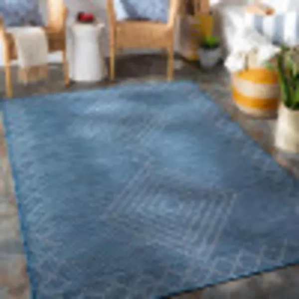 Artistic Weavers Cade Outdoor Global Area Rug 51 x 7 Blue26 x 73 Blue