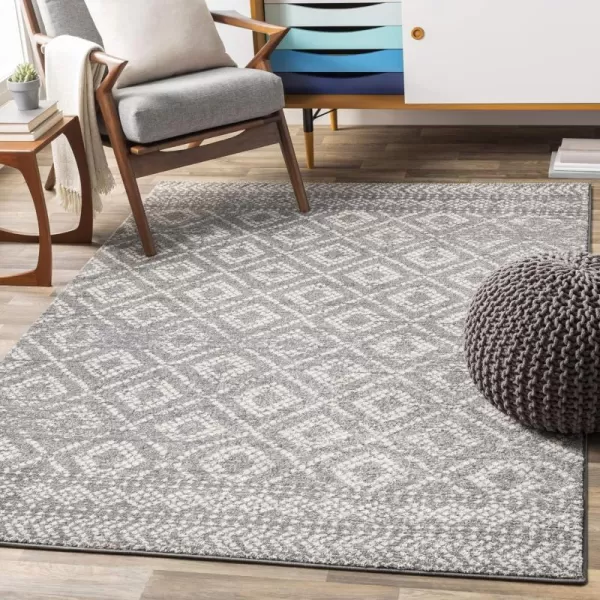 Artistic Weavers Candis Area Rug53 x 73Light GrayRectangular Medium Gray 5 ft 3 in x 7 ft 3 in