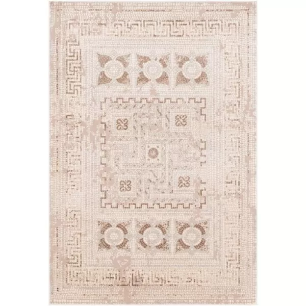 Artistic Weavers Carys BlueGray Updated Traditional 67 x 96 Area Rug Mustard65 x 96 Beige