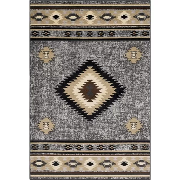 Artistic Weavers Celtia Area Rug 53 x 79 Charcoal and Dark Gray110 x 211 Black and Tan