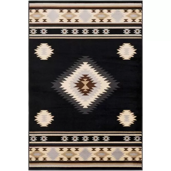 Artistic Weavers Celtia Area Rug 53 x 79 Charcoal and Dark Gray810 x 1210 Black and Cream