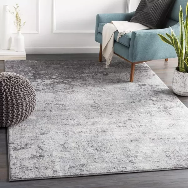 Artistic Weavers Choukri Modern Abstract Area Rug 5 ft 3 in x 7 ft 3 in Sterling Gray53 x 73 Silver Gray