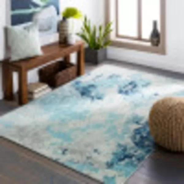 Artistic Weavers Danu Outdoor Modern Abstract Area Rug 53 x 73 NavyPale Blue53 x 73 NavyPale Blue