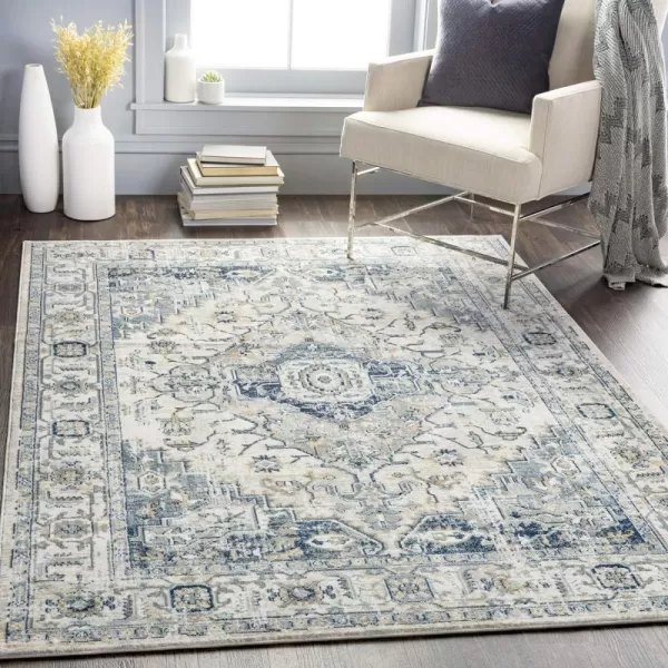 Artistic Weavers Dara Vintage Textured Area Rug 53 x 73 GrayNavyArtistic Weavers Dara Vintage Textured Area Rug 53 x 73 GrayNavy