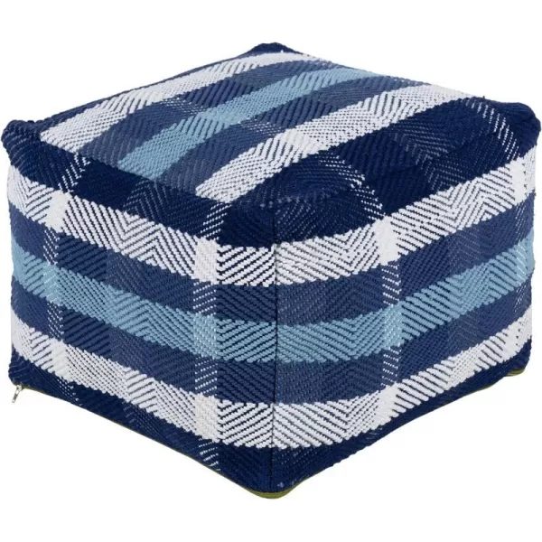 Artistic Weavers Demetri Pouf 14 H W x 20 D Dark BlueArtistic Weavers Demetri Pouf 14 H W x 20 D Dark Blue