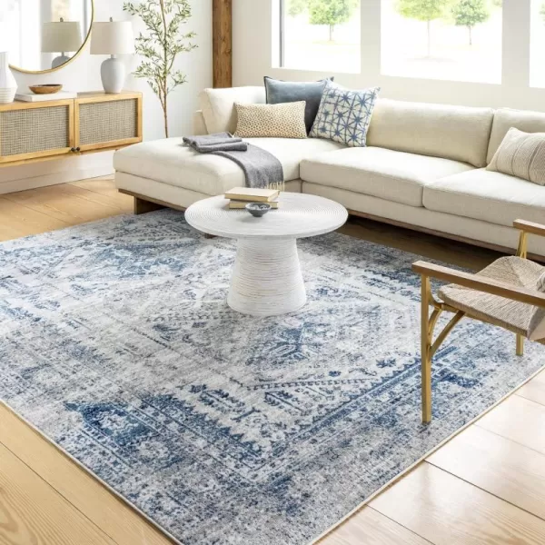 Artistic Weavers Desta Vintage Oriental Area Rug67 SquareBlueWhite710 x 102 BlueWhite