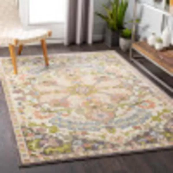 Artistic Weavers Donte Floral Medallion Area Rug 53 Square Terracotta2 x 3 Terracotta