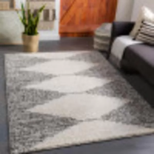 Artistic Weavers Elvina Diamond Shag Area Rug 52 x 7 GrayArtistic Weavers Elvina Diamond Shag Area Rug 52 x 7 Gray