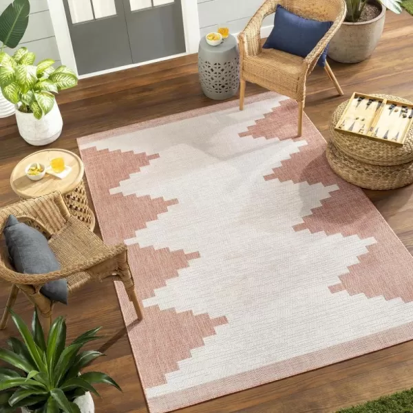 Artistic Weavers Esperanza Modern Outdoor Area Rug 53 x 77 Dusty CoralArtistic Weavers Esperanza Modern Outdoor Area Rug 53 x 77 Dusty Coral