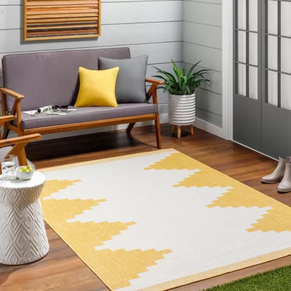 Artistic Weavers Esperanza Modern Outdoor Area Rug 53 x 77 MustardArtistic Weavers Esperanza Modern Outdoor Area Rug 53 x 77 Mustard